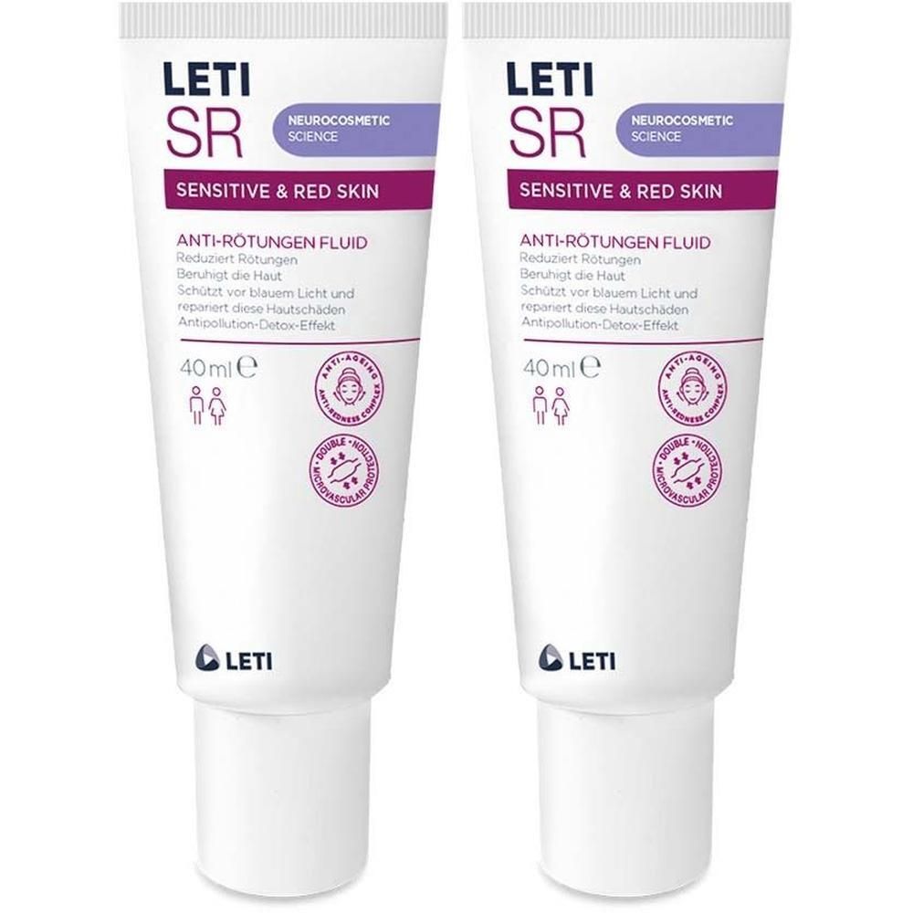 Leti SR Anti-Rötungen Fluid 2x 2x40 ml Emulsion