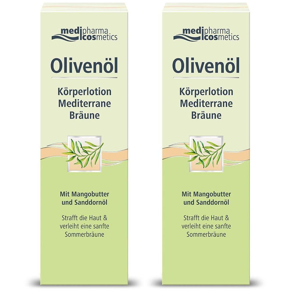 Olivenöl Körperlotion mediterrane Bräune 2x 2x200 ml Lotion