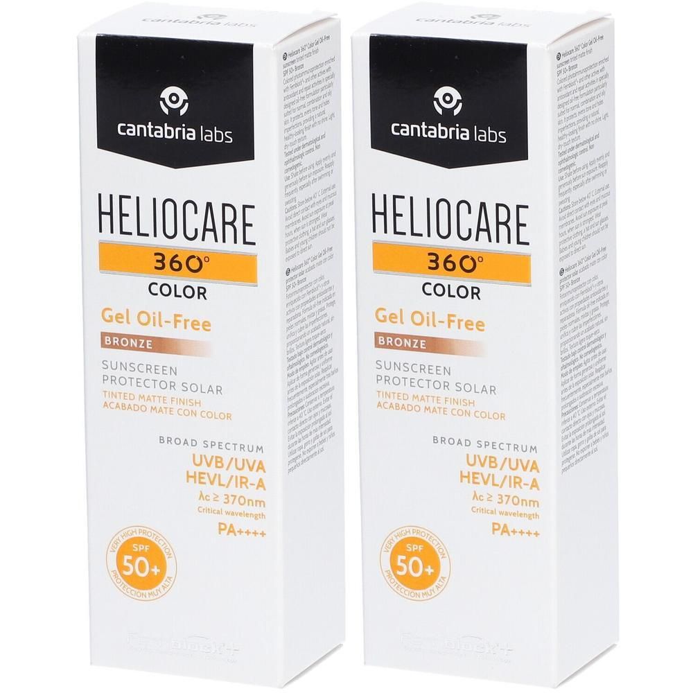 Heliocare 360° Color Gel oil-free bronze 2x 2x50 ml