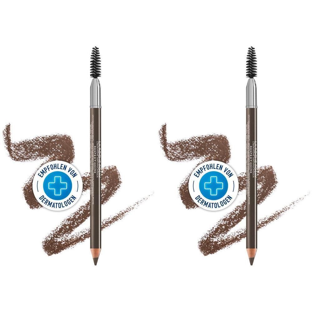 Roche-Posay Respect.Augenbrauenstift dunkelbraun 2x 2x1 St Stifte