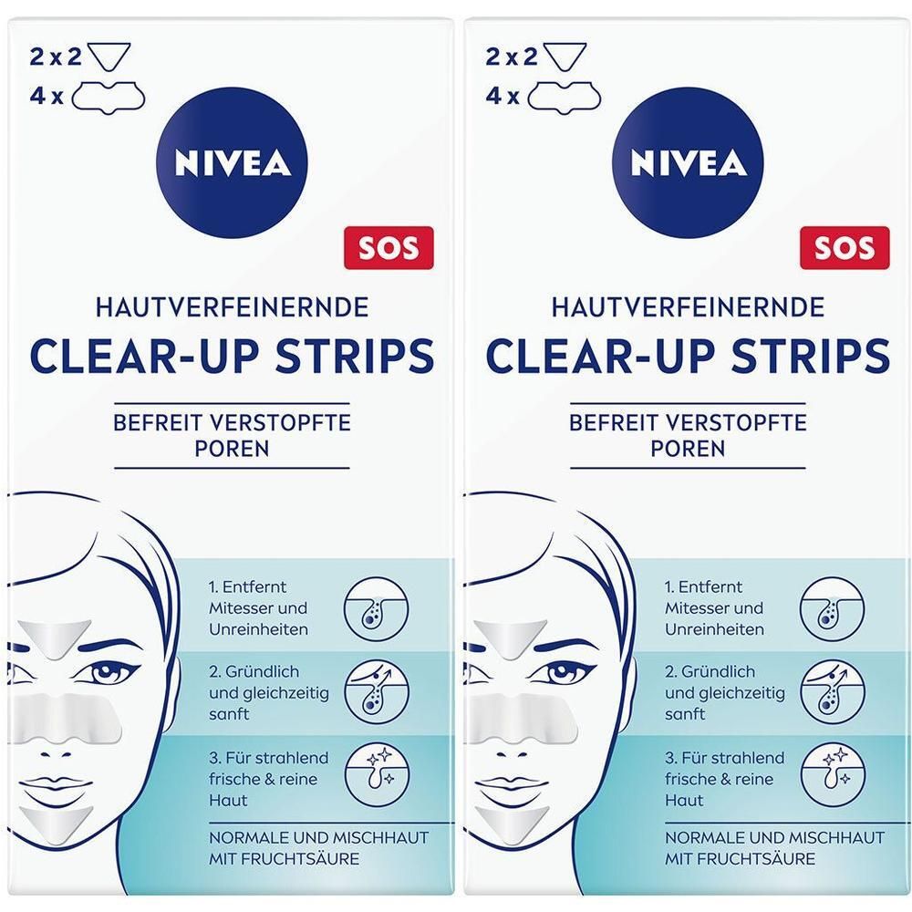 Nivea Visage Clear up Strip 2x 2x6 St Streifen