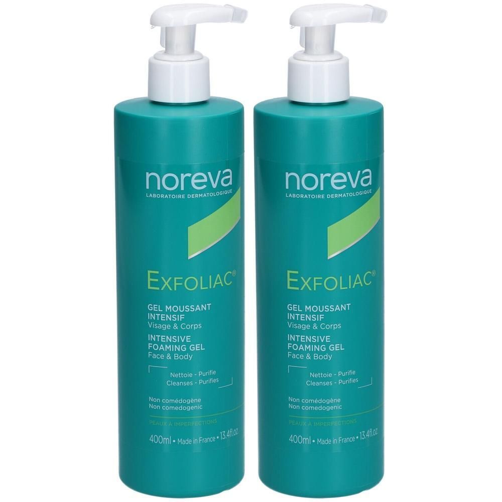 Noreva Exfoliac Reinigungsgel intensiv 2x 2x400 ml Gel