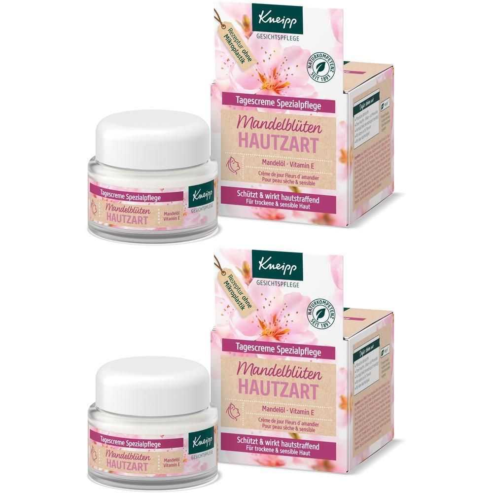 Kneipp Tagescreme Spezialpflege Mandelblüten hautz 2x 2x50 ml Creme