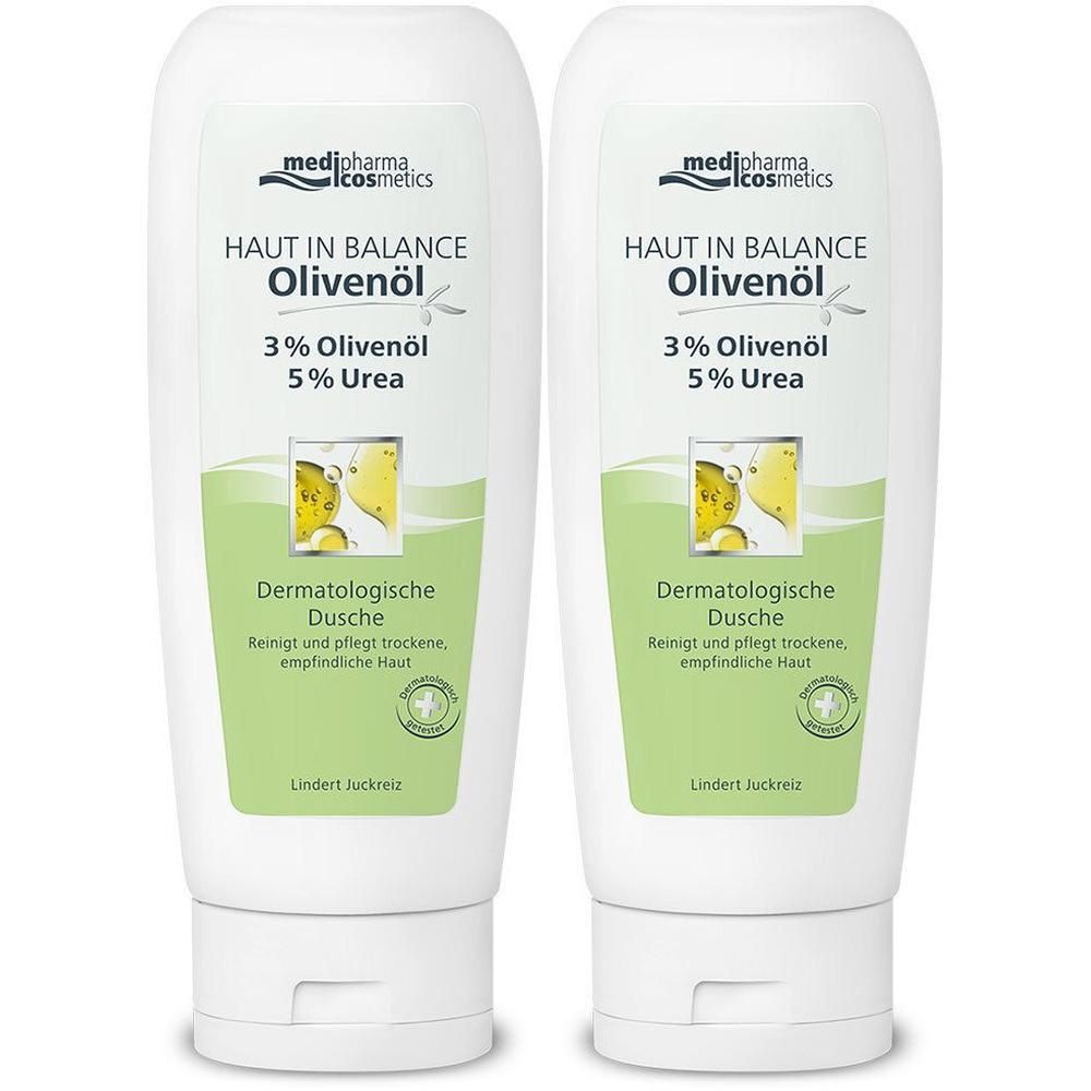 Haut IN Balance Olivenöl Dusche 3% 2x 2x200 ml Duschgel