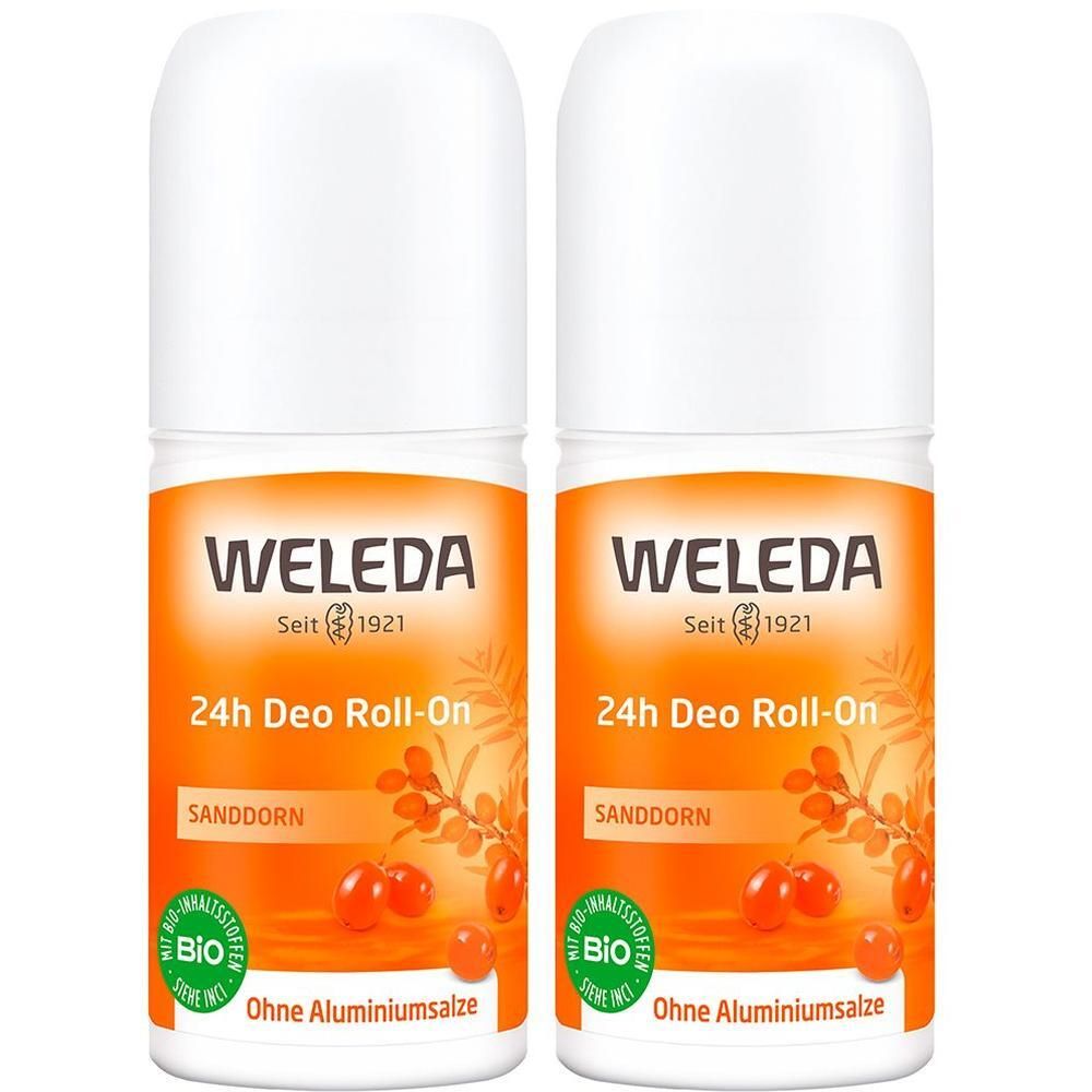 Weleda Sanddorn 24 h Deo Roll-on 2x 2x50 ml Roller