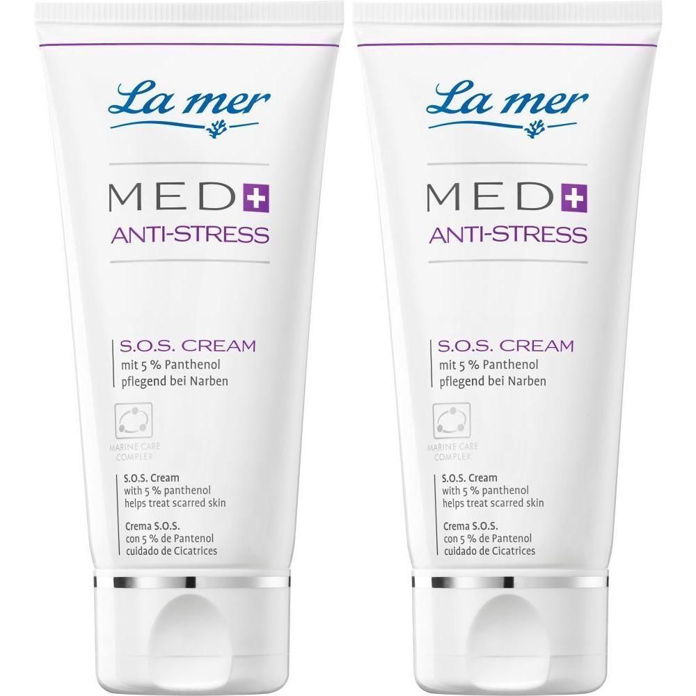 LA MER Med+ Anti-Stress S.O.S.Cream o.Parfum 2x 2x50 ml Creme