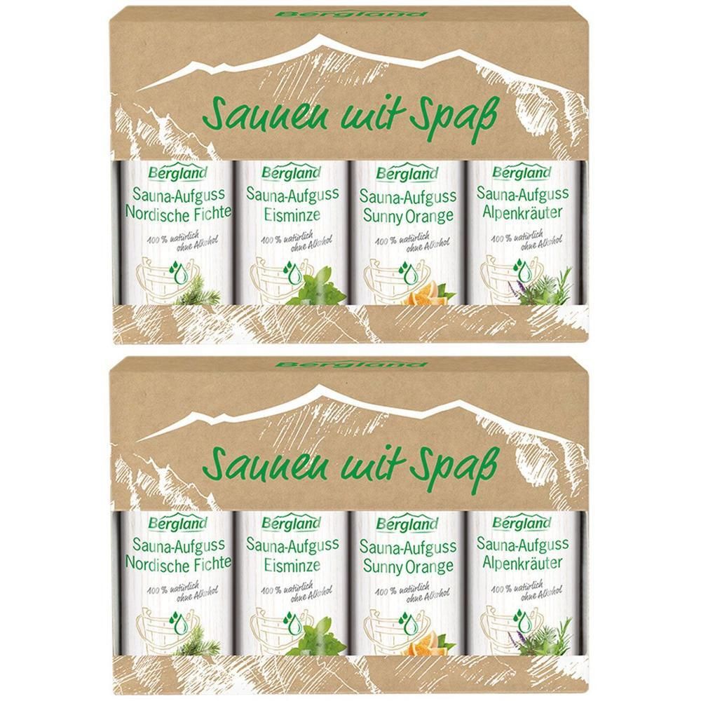 Saunen mit Spaß 4 versch.Sorten Konzentrat 2x 2x4x50 ml