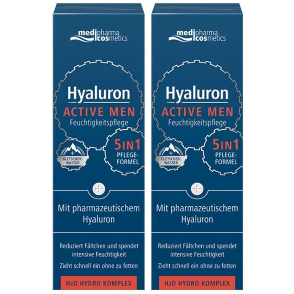 Hyaluron Active Men Feuchtigkeitspflege Creme 2x 2x50 ml