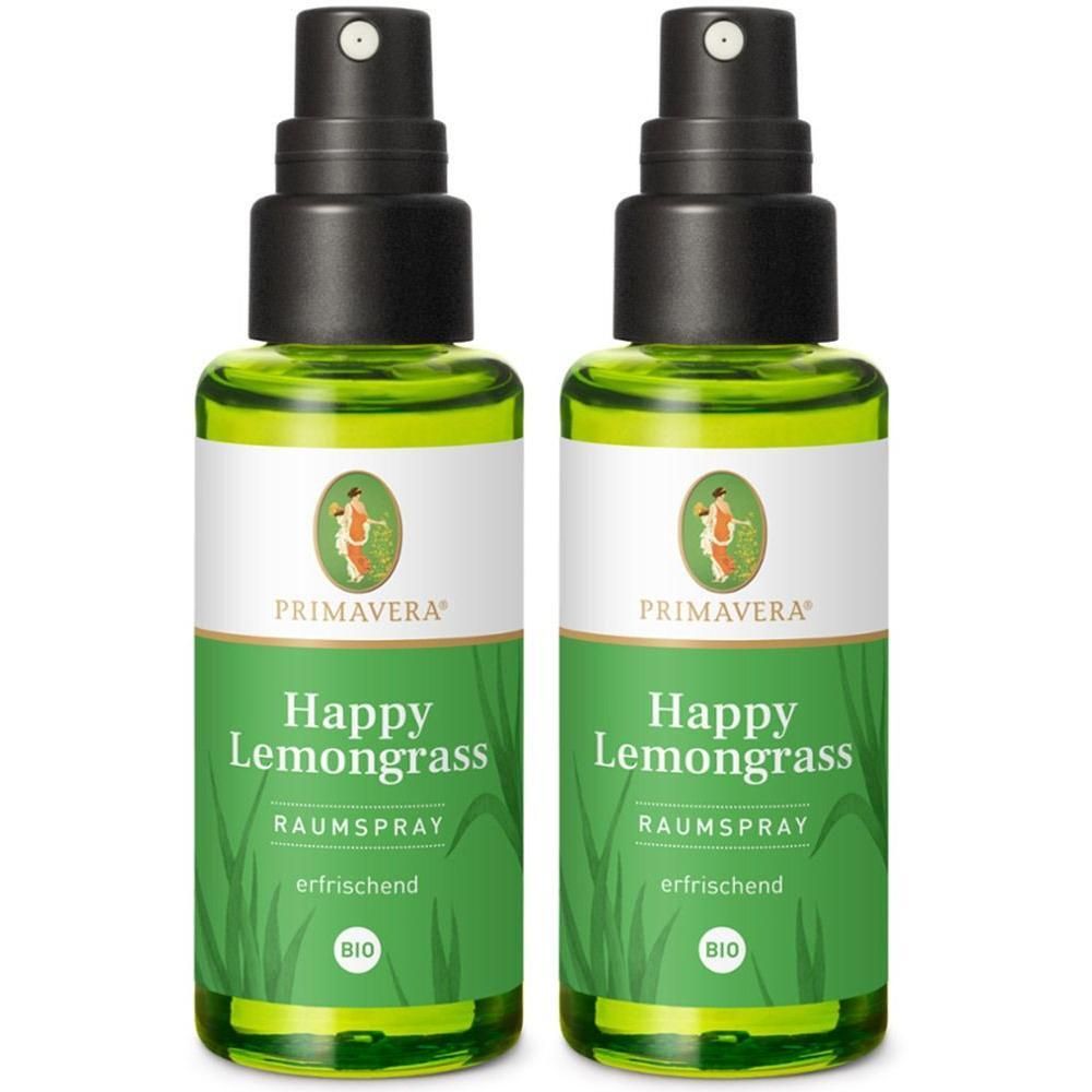 Happy Lemongrass Raumspray Bio 2x 2x50 ml Ätherisches Öl