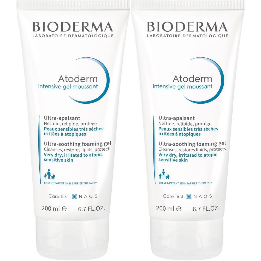 Bioderma Atoderm Intensive Gel Moussant Reinig.Gel 2x 2x200 ml