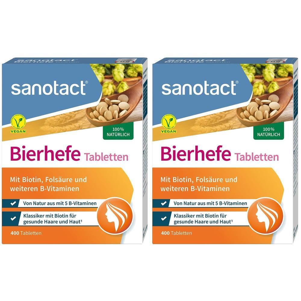 Sanotact Bierhefe Tabletten 2x 2x200 g