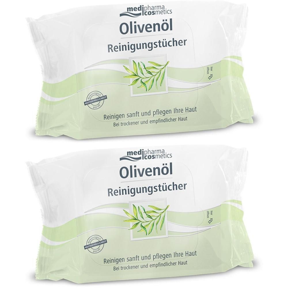 Olivenöl Reinigungstücher 2x 2x25 St Tücher