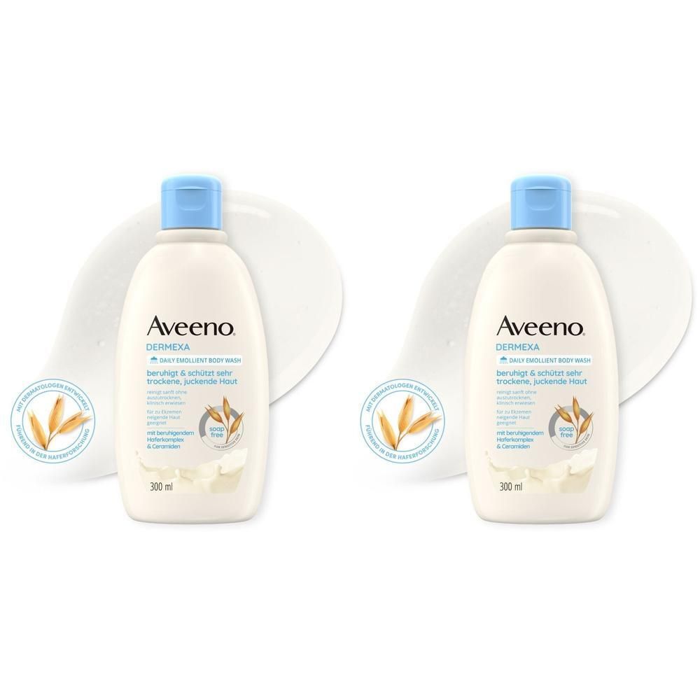 Aveeno Dermexa Emollientien Duschcreme 2x 2x300 ml Duschgel