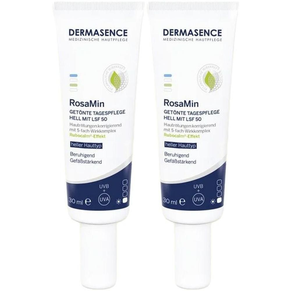 Dermasence RosaMin getönte Tagespfl.hell LSF 50 2x 2x30 ml Creme