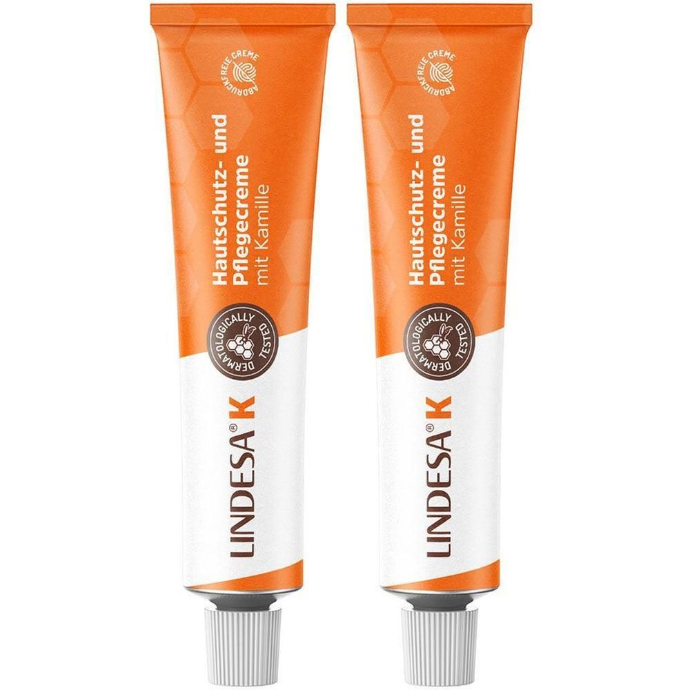 Lindesa K Hautschutz- und Pflegecreme 2x 2x50 ml Creme