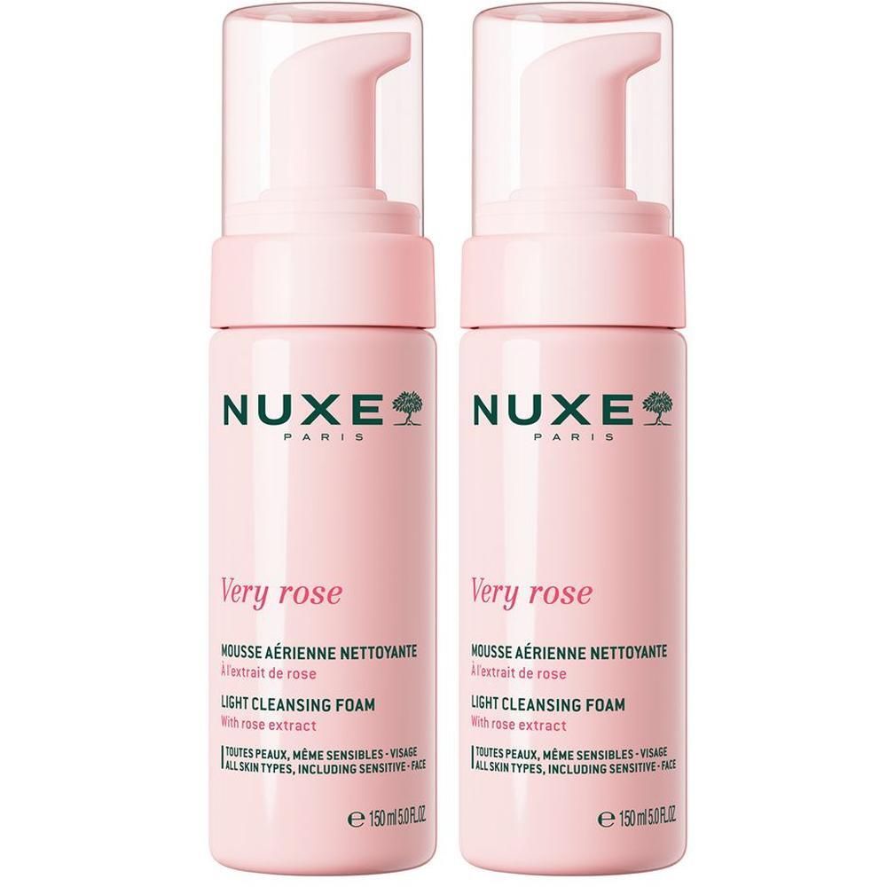 Nuxe Very Rose Reinigungsschaum 2x 2x150 ml Flüssigkeit