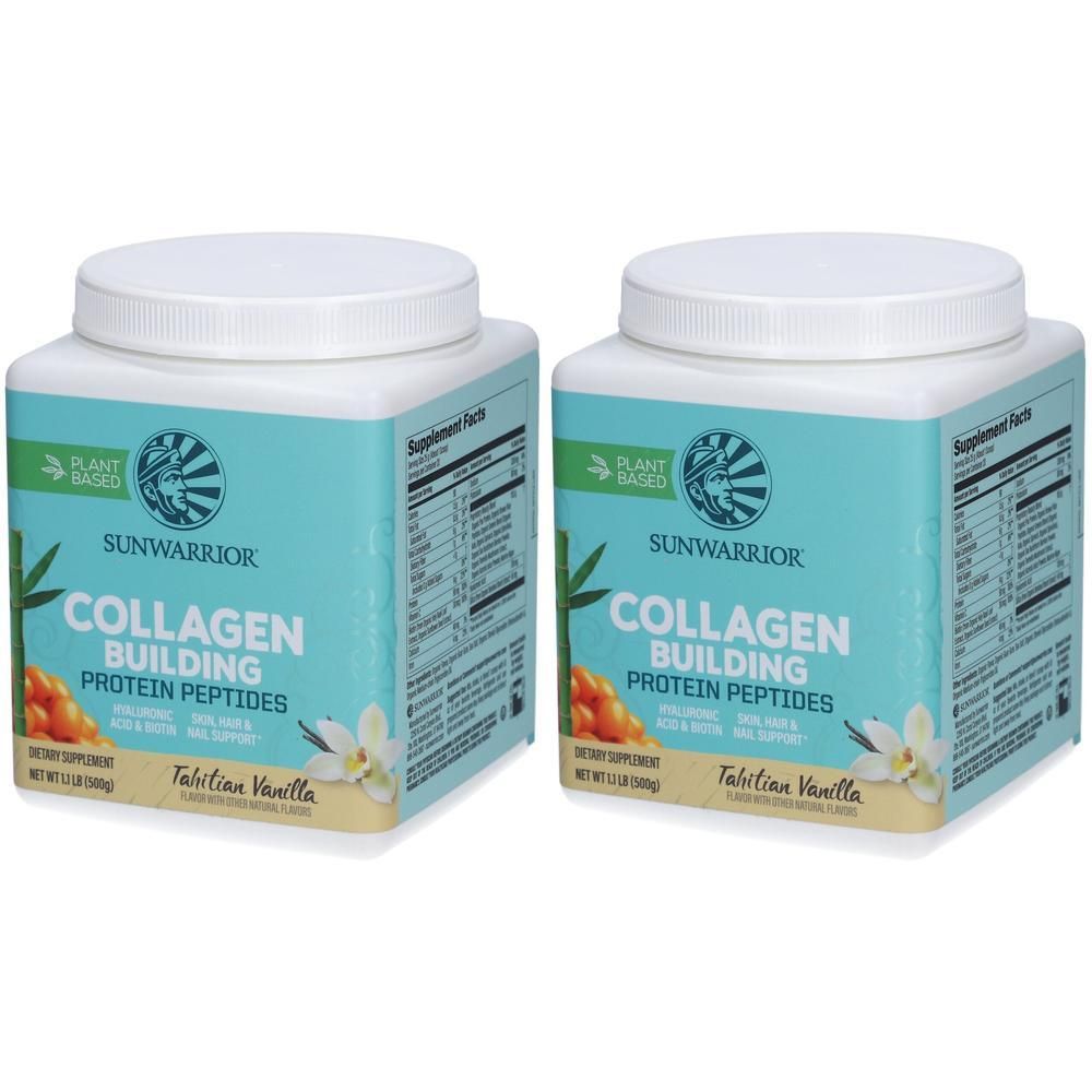 Collagen Building Protein Peptides Tahitian Vanilla 2x 2x500 g Pulver