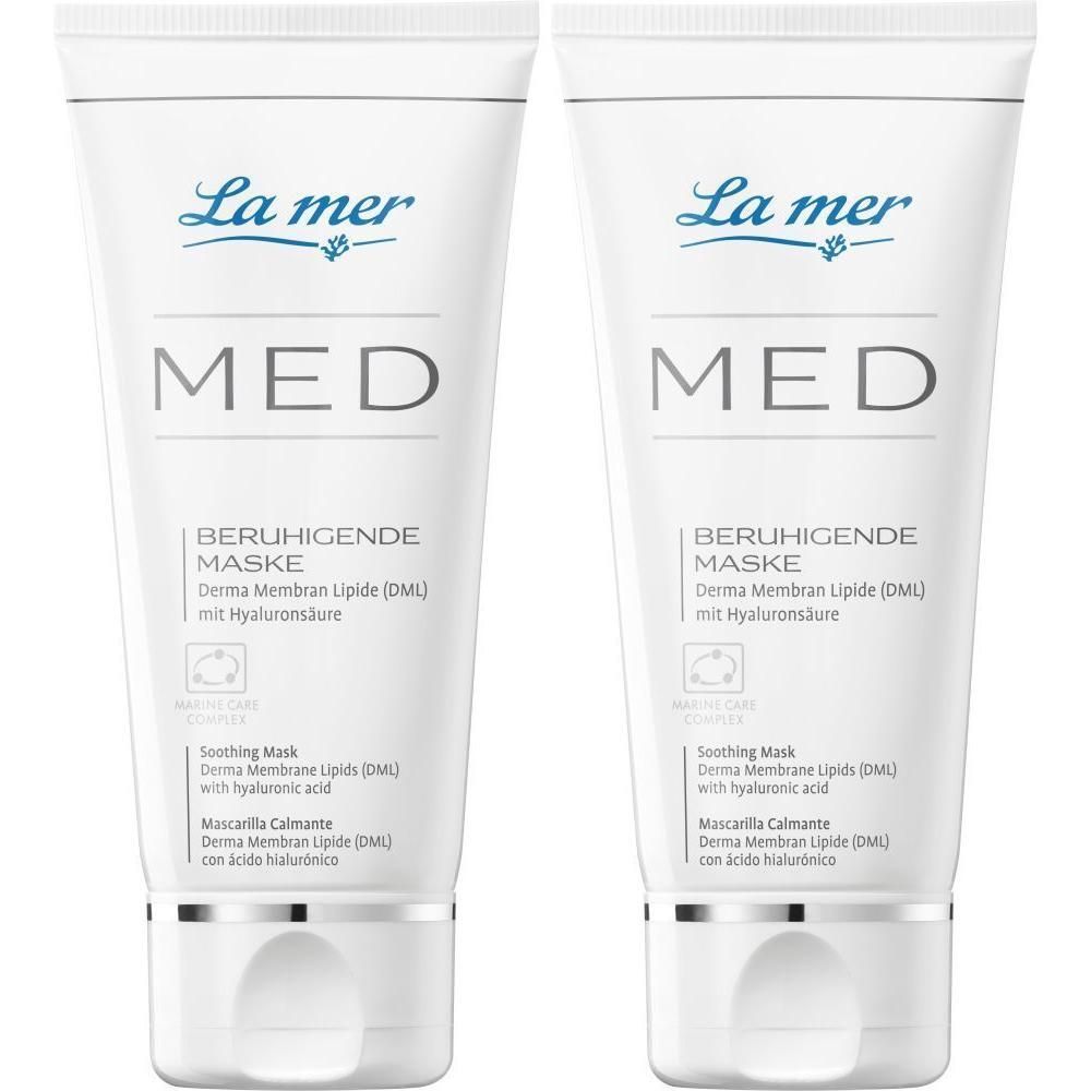 LA MER MED beruhigende Maske o.Parfum 2x 2x50 ml Creme