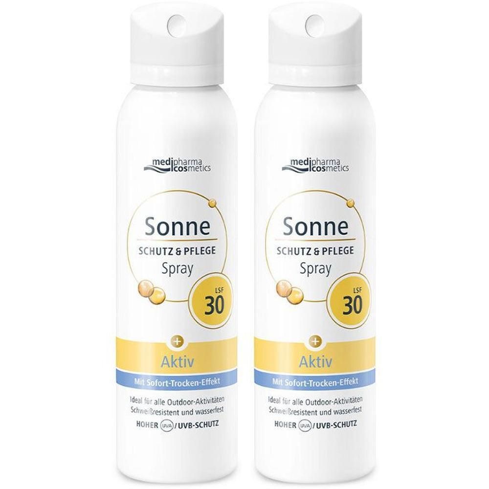 Sonne Schutz & Pflege Aktiv Aerosol-Spray LSF 30 2x 2x150 ml Spray