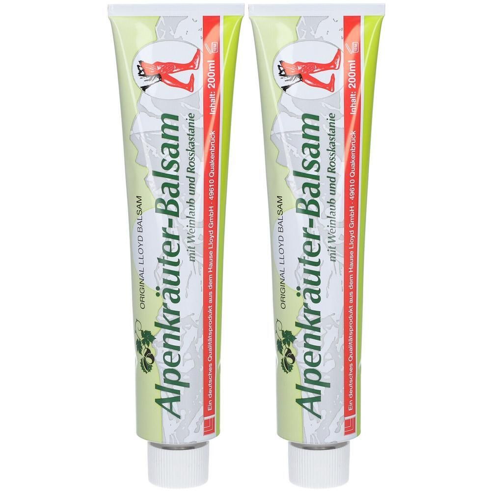 Alpenkräuter Balsam m.Weinlaub+Rosskastanie Lloyd 2x 2x200 ml