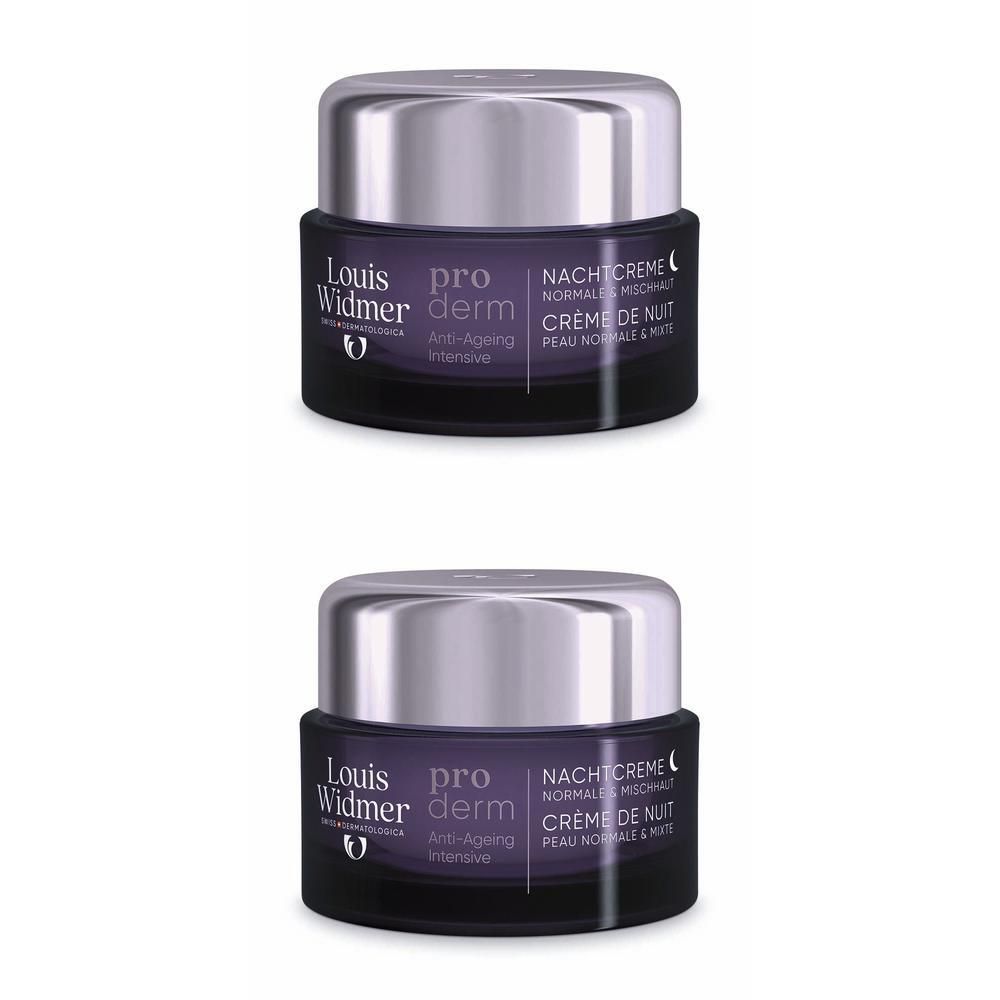 Widmer proderm Nachtcreme l.P. 2x 2x50 ml Creme