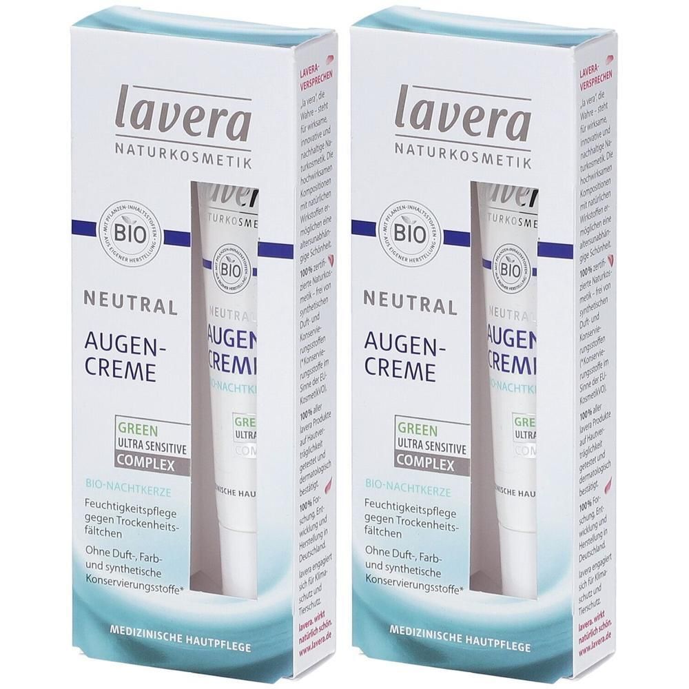 Lavera Neutral Augencreme 2x 2x15 ml