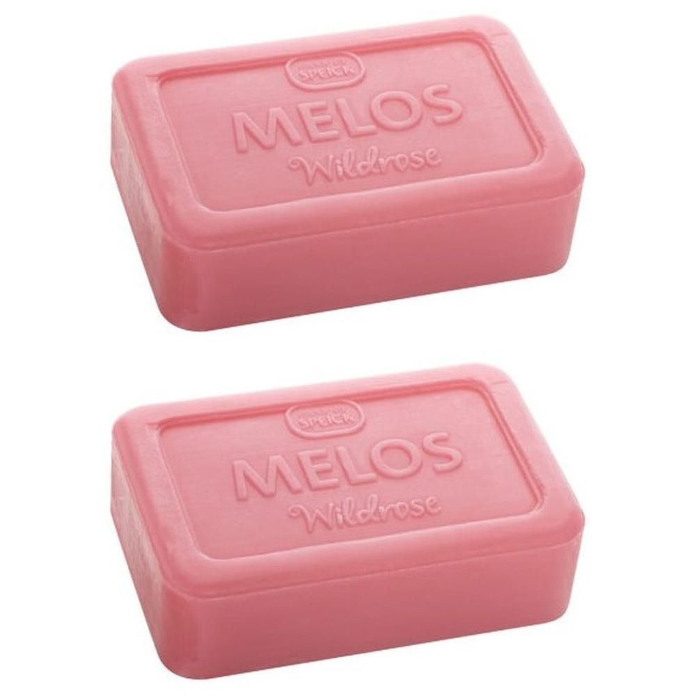 Melos reine Pflanzenöl-Seife Wildrose 2x 2x100 g Seife