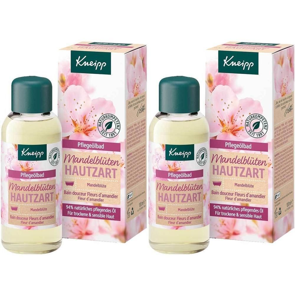 Kneipp Pflegeölbad Mandelblüten hautzart 2x 2x100 ml Badeöl