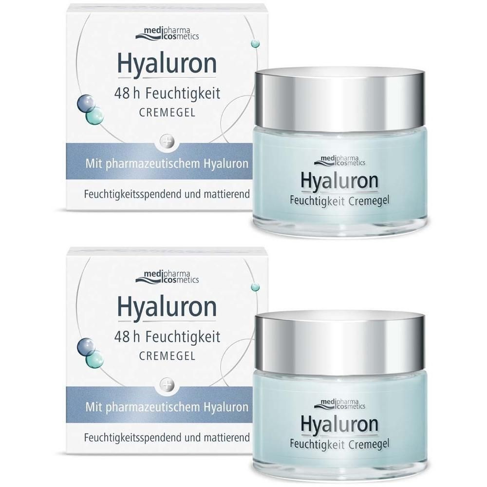 Hyaluron 48h Feuchtigkeit Cremegel 2x 2x50 ml Gel
