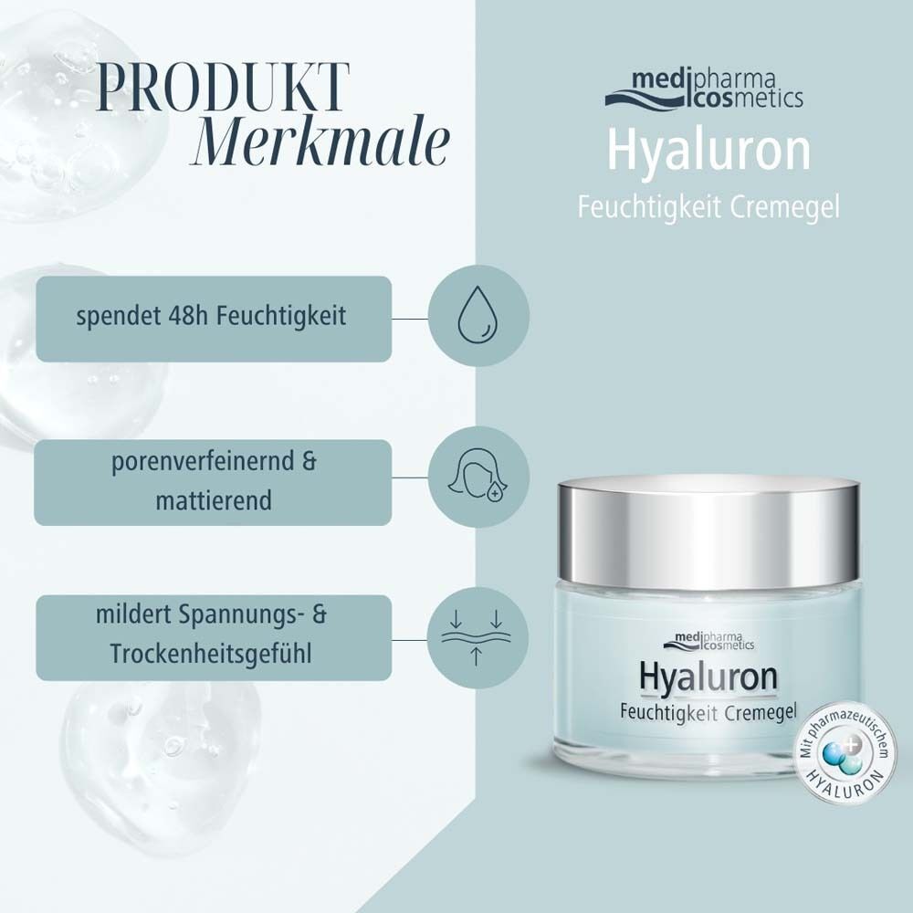 Produktmerkmale: Spendet 48h Feuchtigkeit, porenverfeinernd & mattierend, mildert Spannungs- & Trockenheitsgefühl. Tiegel.