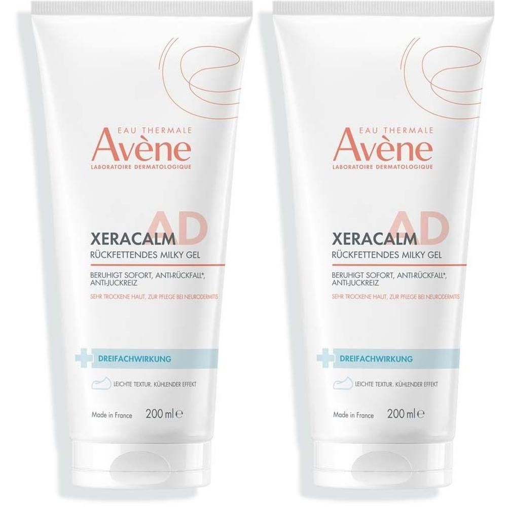 Avene XeraCalm A.D rückfettendes milky Gel 2x 2x200 ml
