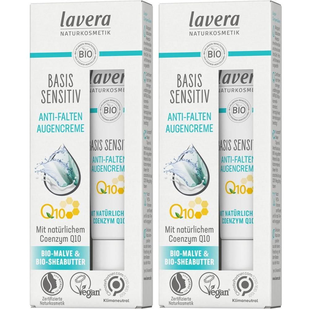 Lavera basis sensitiv Augencreme Q10 2x 2x15 ml