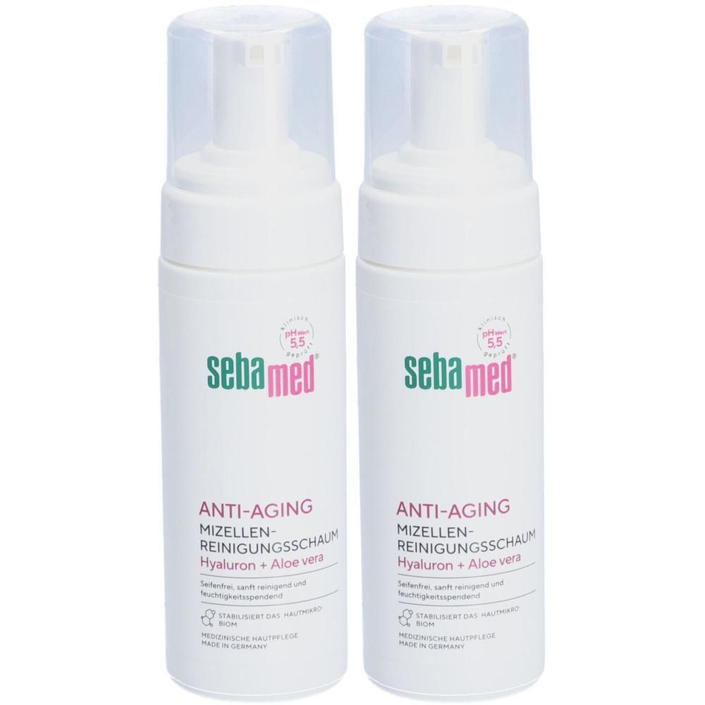 Sebamed Anti-Aging Mizellen-Reinigungsschaum 2x 2x150 ml Schaum
