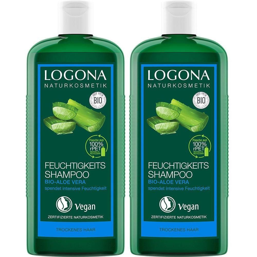 Feuchtigkeits-Shampoo Bio-Aloe Vera 2x 2x250 ml Shampoo