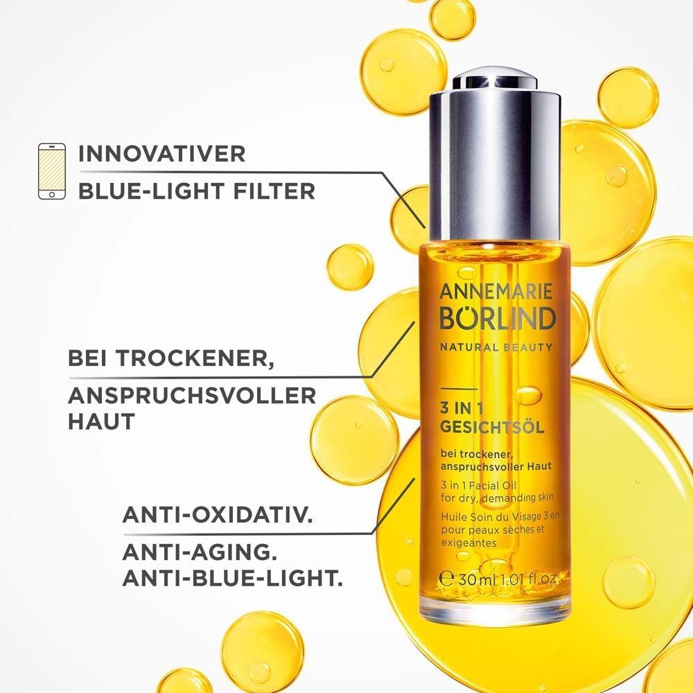 ANNEMARIE BÖRLIND 3 IN 1 Gesichtsöl: Innovativer Blue-Light-Filter, Anti-Oxidativ, Anti-Aging.