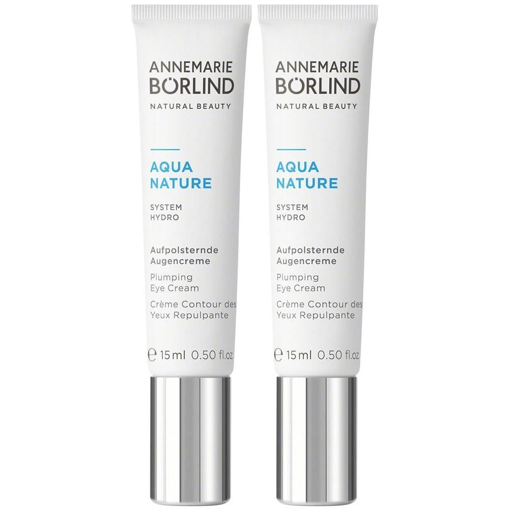 Zwei Tuben ANNEMARIE BÖRLIND Augencreme, je 15ml.
