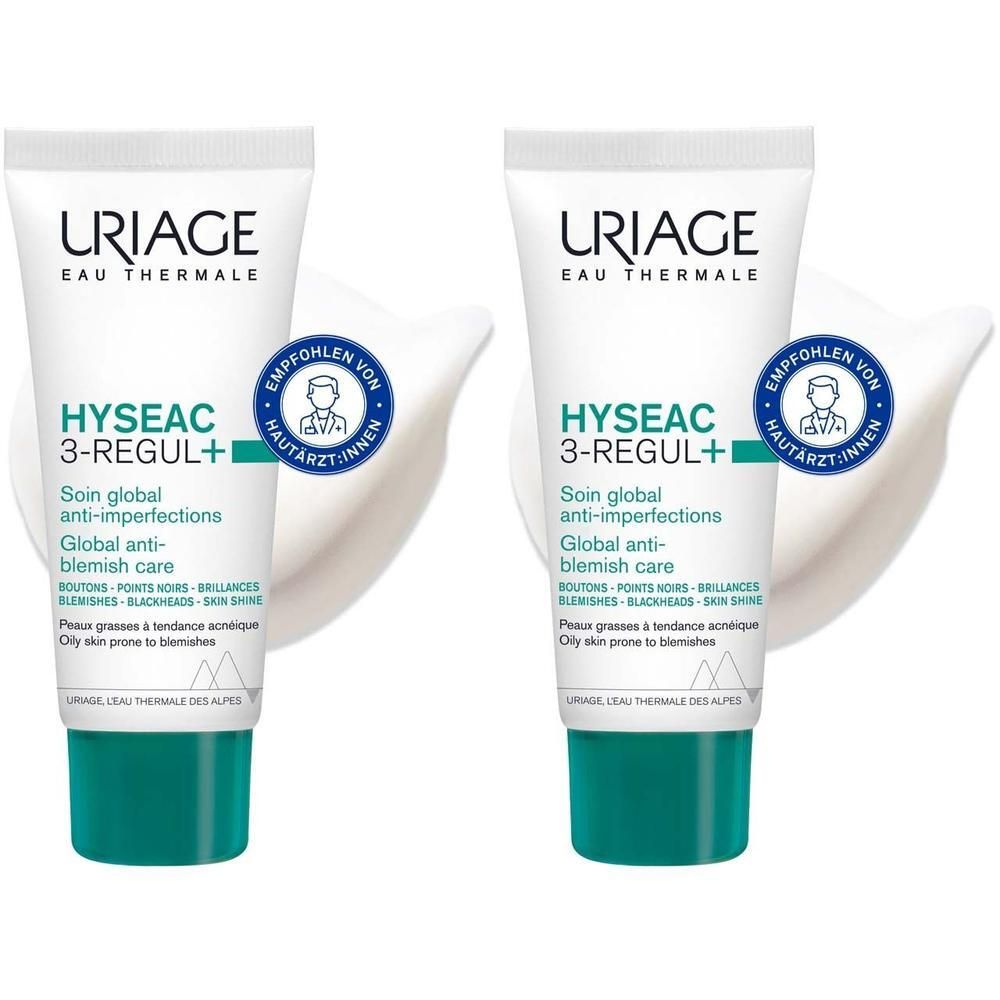 Uriage Hyseac 3-Regul+ global-Pflegecreme 2x 2x40 ml Creme