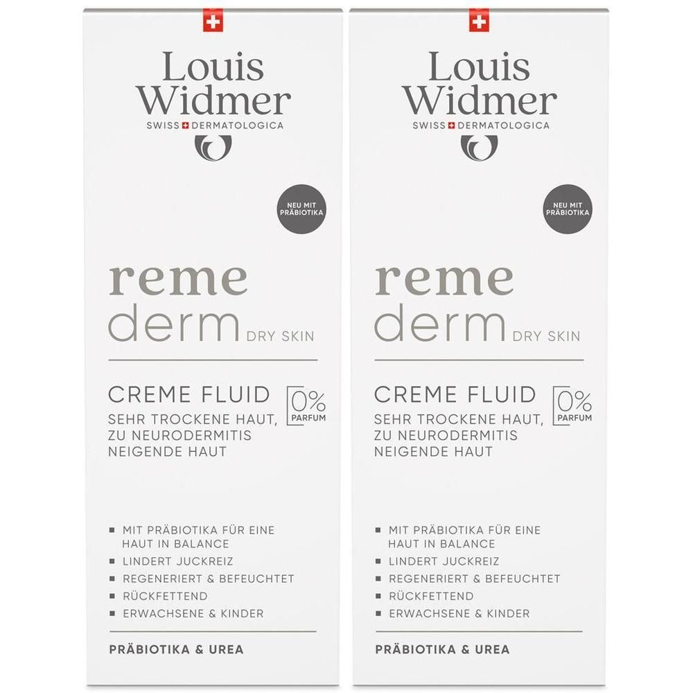 Widmer Remederm dry Skin Cre.Fluid.Präbiotika o.P. 2x 2x200 ml Emulsion