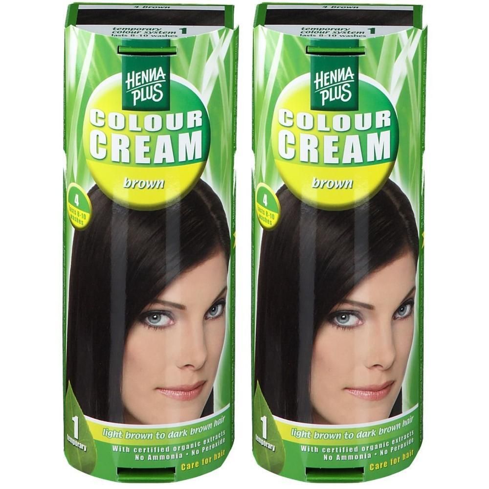 Hennaplus Colour Cream brown 4 2x 2x60 ml Creme