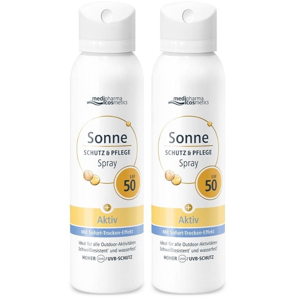 Sonne Schutz & Pflege Aktiv Aerosol-Spray LSF 50 2x 2x150 ml Spray