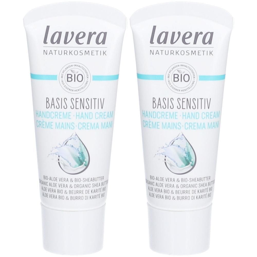 Lavera basis sensitiv Handcreme Reisegröße 2x 2x20 ml Creme