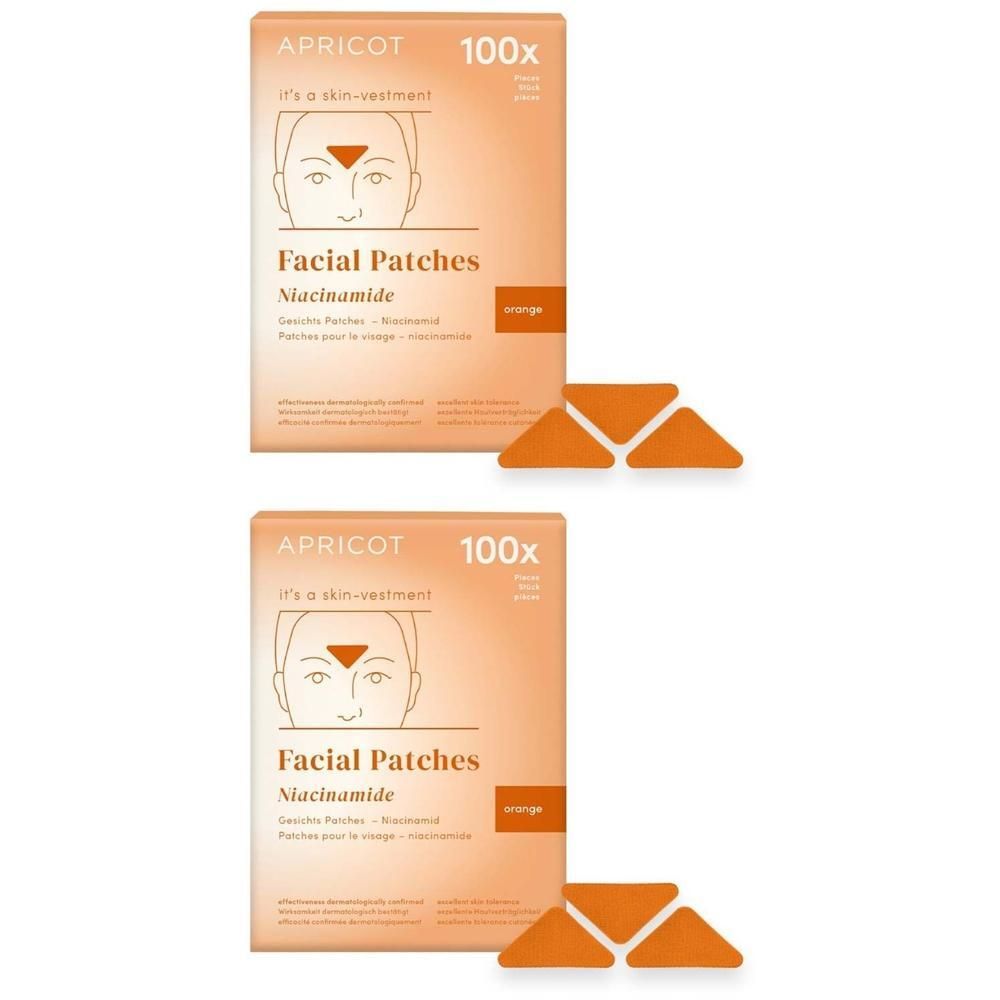 Apricot Facial Patches Niacinamide 2x 2x100 St Pflaster