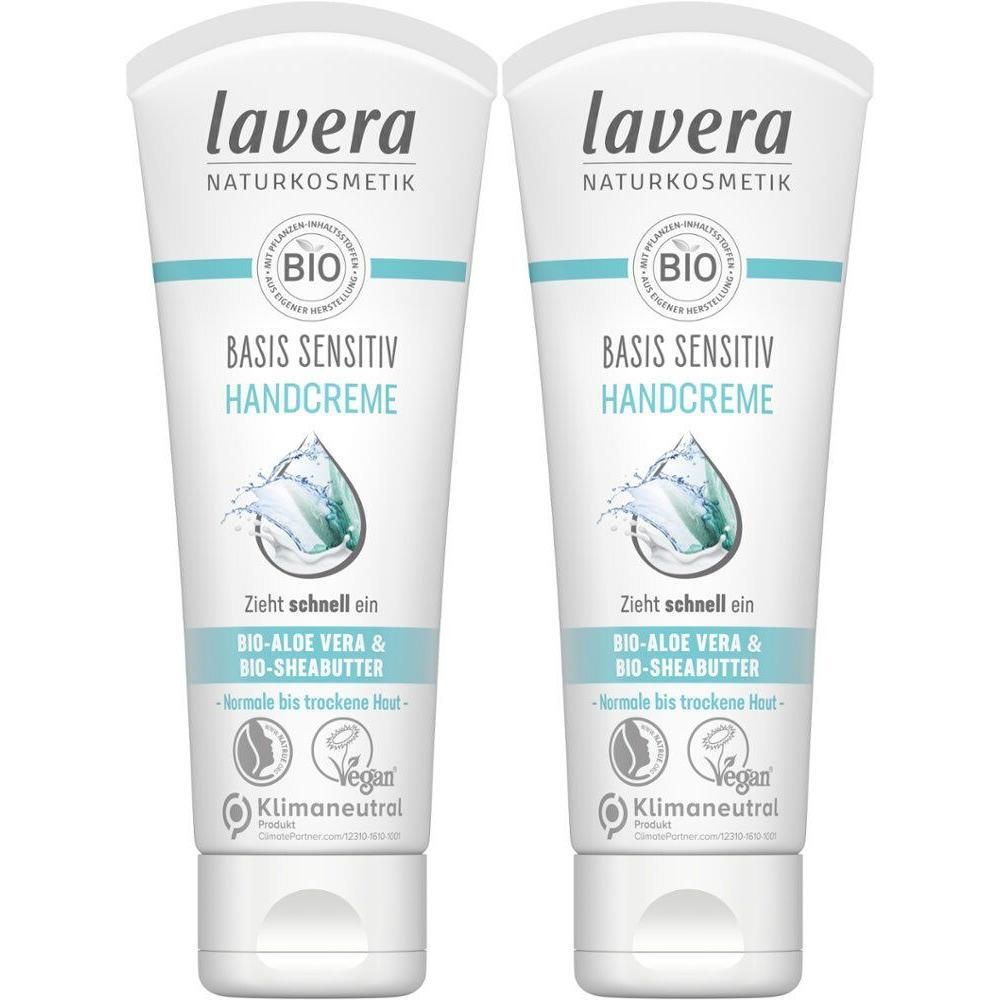 Lavera basis sensitiv Handcreme dt 2x 2x75 ml Creme