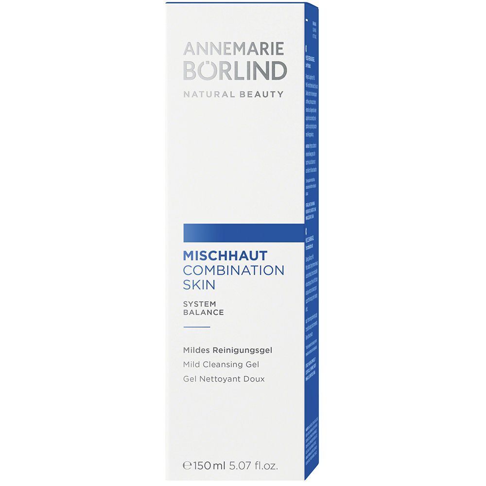 ANNEMARIE BÖRLIND Mildes Reinigungsgel für Mischhaut, 150 ml, in Faltschachtel.