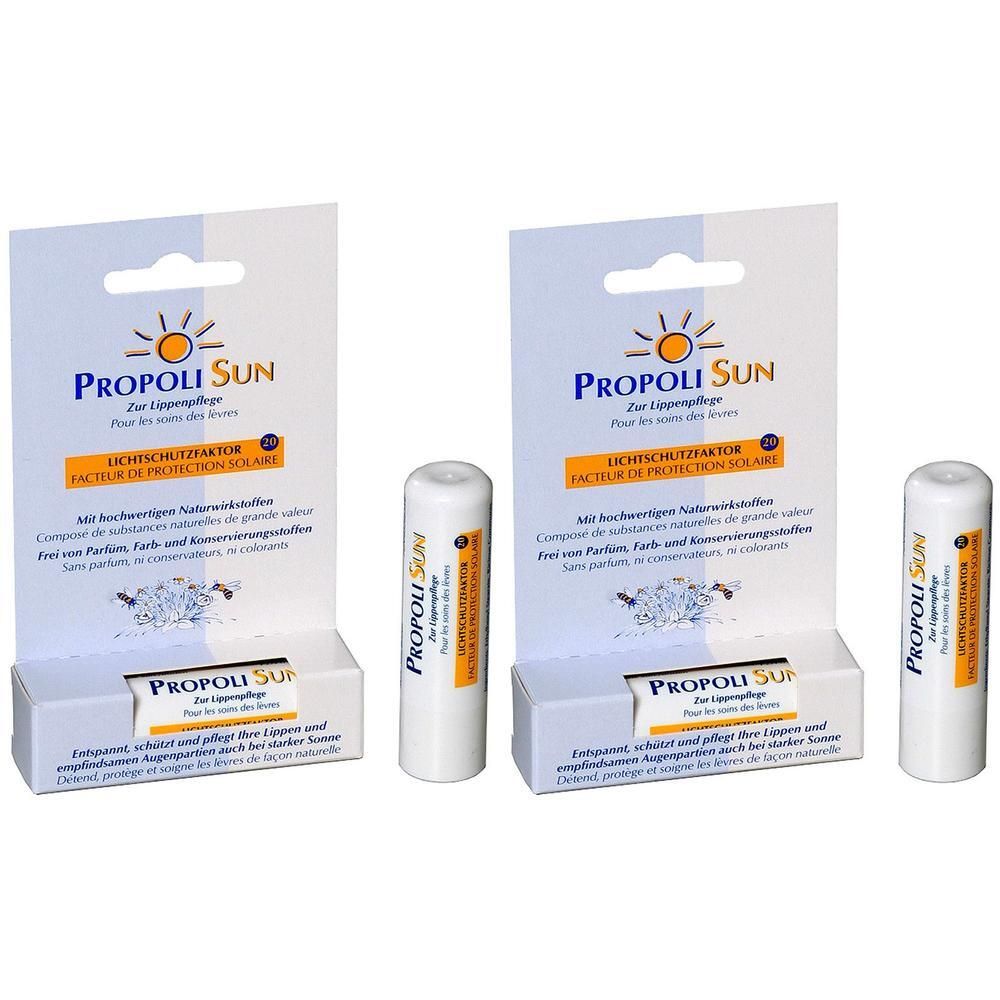 Propoli Sun Lippenbalsam Stift 2x 2x4,8 g Stifte