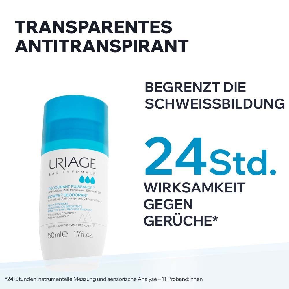 URIAGE DEODORANT POWER 3 ROLL-ON