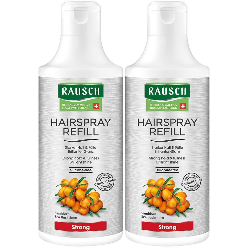 Rausch Hairspray strong Refill Non-Aerosol 2x 2x400 ml Spray