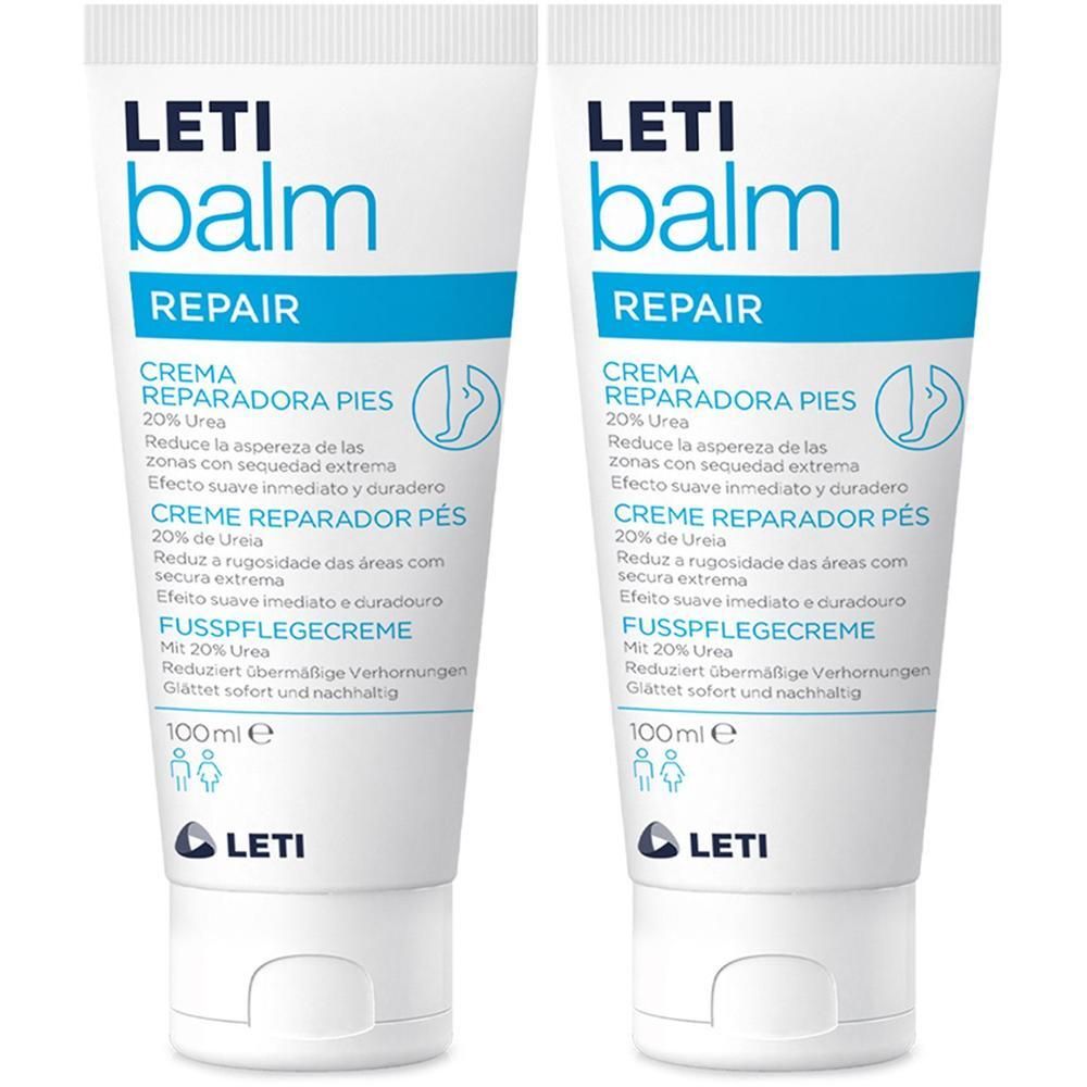Letibalm Fußpflegecreme 2x 2x100 ml Fußcreme