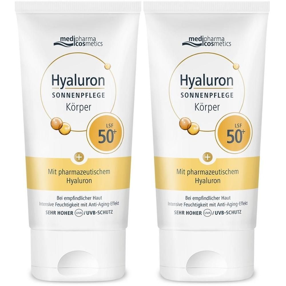Hyaluron Sonnenpflege Körper Creme LSF 50+ 2x 2x150 ml