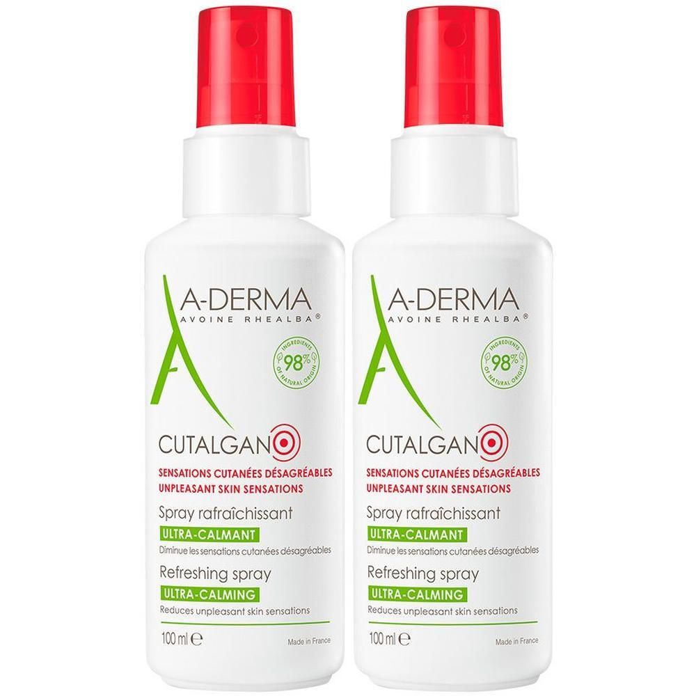 A-Derma Cutalgan erfrischendes Spray 2x 2x100 ml